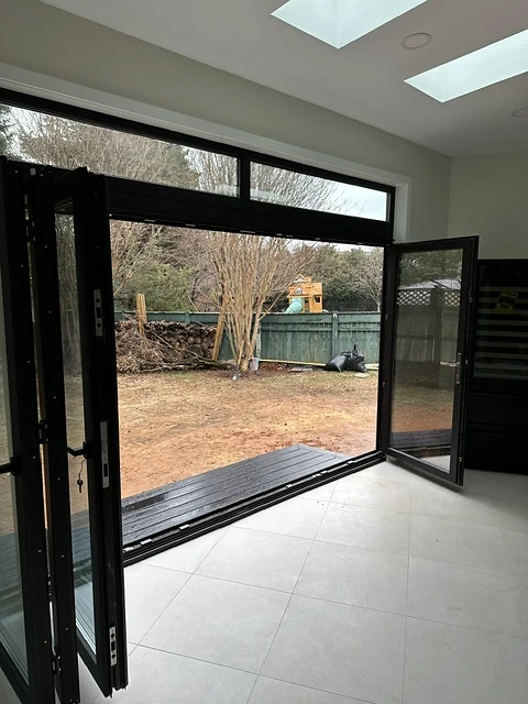 Exterior renovation — open patio system