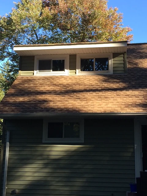 Exterior renovation — roof finish