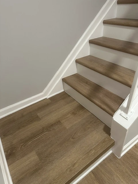 Interior renovation — stair finish