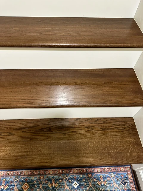 Interior renovation — wood finish detail