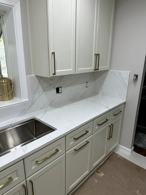 Kitchen renovation — sink and worktop