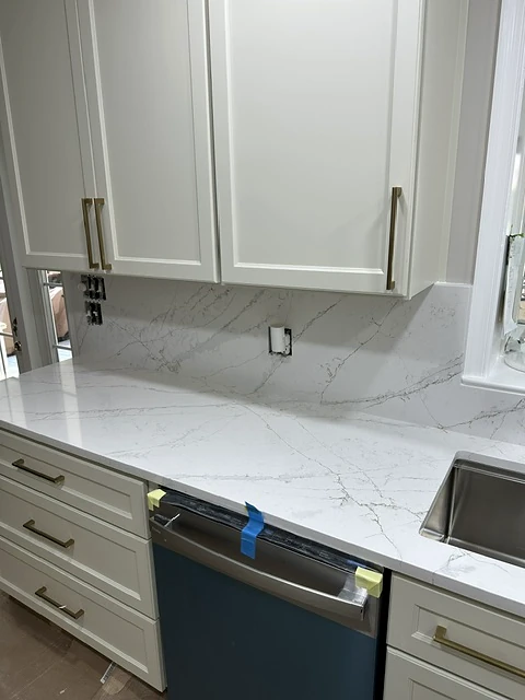 Kitchen renovation — cabinet and surface detail