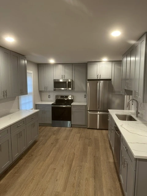Kitchen renovation — finished cabinetry
