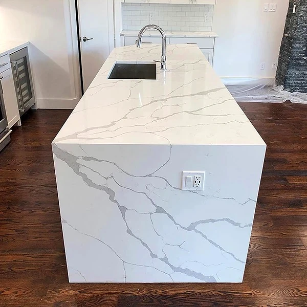 Kitchen island — stone surface
