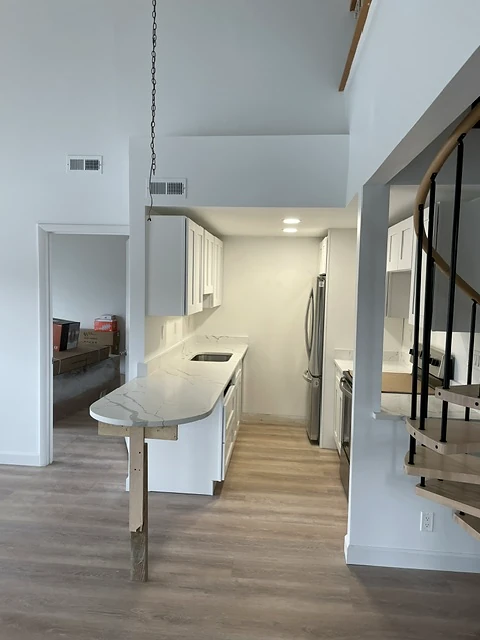 Dark contemporary kitchen renovation
