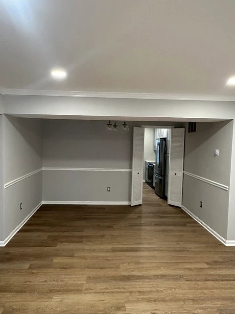 Finished interior renovation